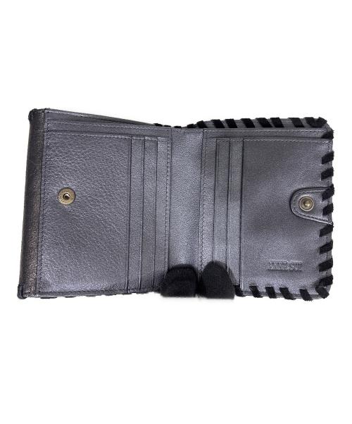 ANNA SUI（アナスイ）ANNA SUI (アナスイ) 3つ折り財布 チャコールグレーの古着・服飾アイテム