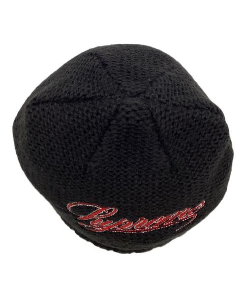 SUPREME（シュプリーム）SUPREME (シュプリーム) ニット帽 ブラックの古着・服飾アイテム