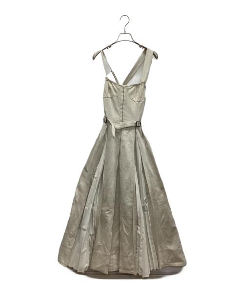 CASA FLINE（カーサフライン）CASA FLINE (カーサフライン) フロントホックプリーツワンピース アイボリー サイズ:freeの古着・服飾アイテム