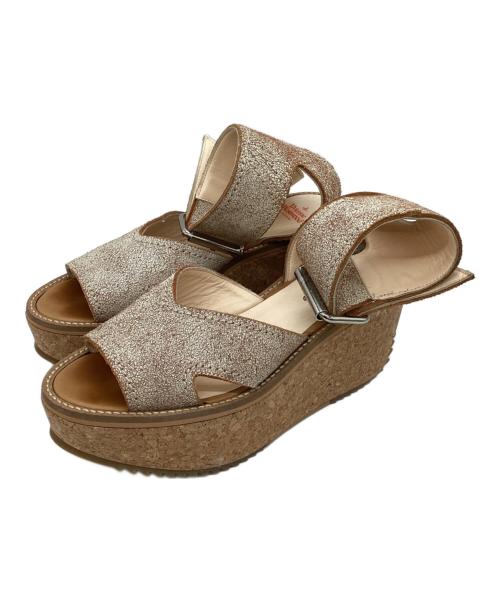 Vivienne Westwood（ヴィヴィアンウエストウッド）Vivienne Westwood (ヴィヴィアンウエストウッド) ロッキンホーススレイブサンダル ベージュ サイズ:25の古着・服飾アイテム