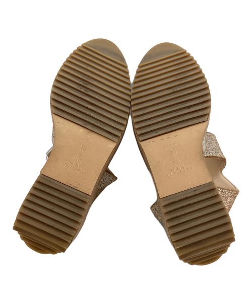Vivienne Westwood（ヴィヴィアンウエストウッド）Vivienne Westwood (ヴィヴィアンウエストウッド) ロッキンホーススレイブサンダル ベージュ サイズ:25の古着・服飾アイテム