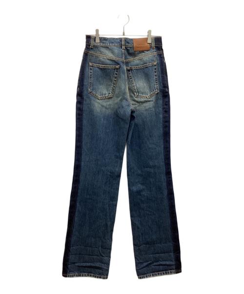 ALEXANDER McQUEEN（アレキサンダーマックイーン）ALEXANDER McQUEEN (アレキサンダーマックイーン) ロールアップヘム ストレートジーンズ インディゴ サイズ:26の古着・服飾アイテム
