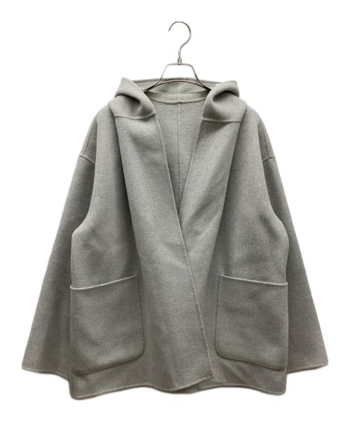 GALERIE VIE（ギャルリーヴィー）GALERIE VIE (ギャルリーヴィー) ウールダブルフェイスフーデッドコート グレー サイズ:Sの古着・服飾アイテム