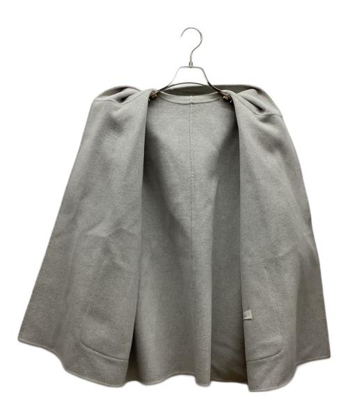 GALERIE VIE（ギャルリーヴィー）GALERIE VIE (ギャルリーヴィー) ウールダブルフェイスフーデッドコート グレー サイズ:Sの古着・服飾アイテム