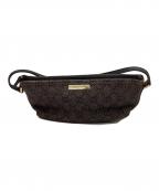 GUCCIグッチ）の古着「アクセサリーポーチ/GGキャンバス」｜グレー