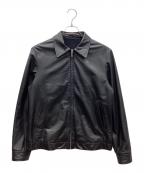 Yohji Yamamoto DURBAN A.A.Rヨウジヤマモト ダーバン アール）の古着「レザージャケット」｜ブラック