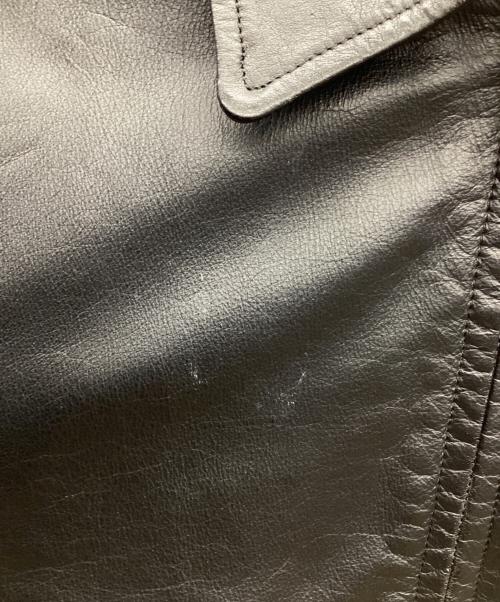 Yohji Yamamoto DURBAN A.A.R（ヨウジヤマモト ダーバン アール）Yohji Yamamoto DURBAN A.A.R (ヨウジヤマモト ダーバン アール) レザージャケット ブラック サイズ:Mの古着・服飾アイテム