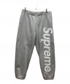 SUPREMEシュプリーム）の古着「Satin applique sweatpant」｜グレー