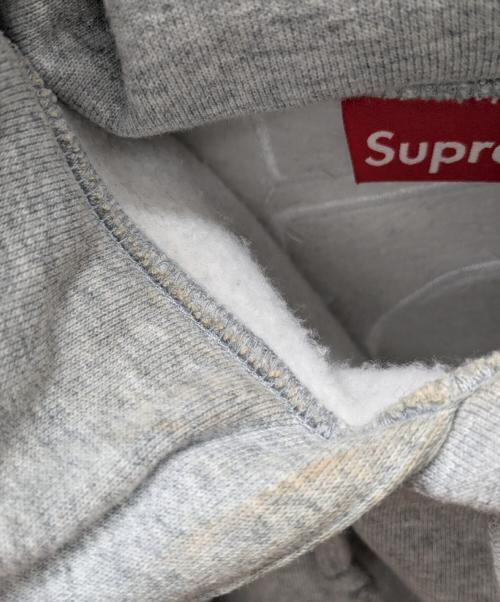 SUPREME（シュプリーム）SUPREME (シュプリーム) Satin applique hooded sweatshirt グレー サイズ:Lの古着・服飾アイテム