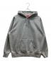 SUPREME（シュプリーム）の古着「Satin applique hooded sweatshirt」｜グレー