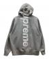 SUPREME (シュプリーム) Satin applique hooded sweatshirt グレー サイズ:L：20000円