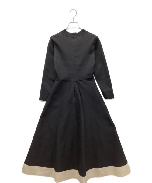 JUSGLITTY（ジャスグリッティー）JUSGLITTY (ジャスグリッティー) ニットワンピース ベージュ×ブラウン サイズ:M 未使用品の古着・服飾アイテム