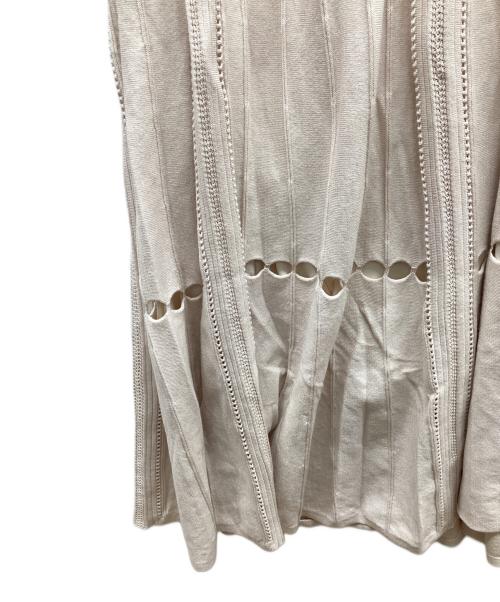 HER LIP TO（ハーリップトゥ）HER LIP TO (ハーリップトゥ) Cholet Lace Knit Dress アイボリー サイズ:Mの古着・服飾アイテム