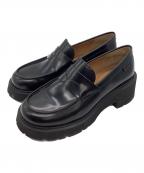 CAMPERカンペール）の古着「厚底ローファー」｜ブラック