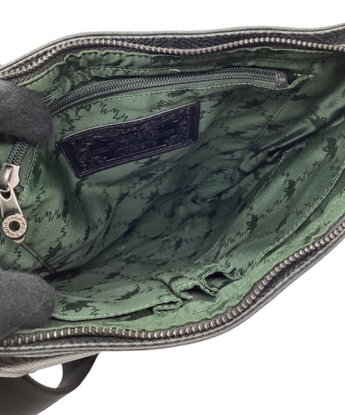 HUNTING WORLD（ハンティングワールド）HUNTING WORLD (ハンティングワールド) メッセンジャーバッグ ブラックの古着・服飾アイテム