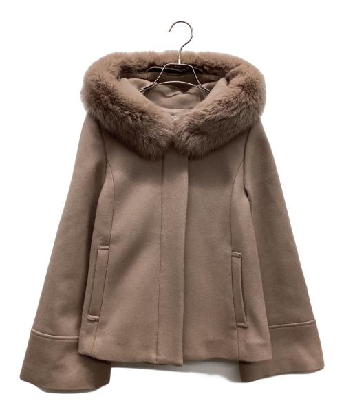 Neela（ニーラ）Neela (ニーラ) ウールショートフードコート ピンク サイズ:Sの古着・服飾アイテム