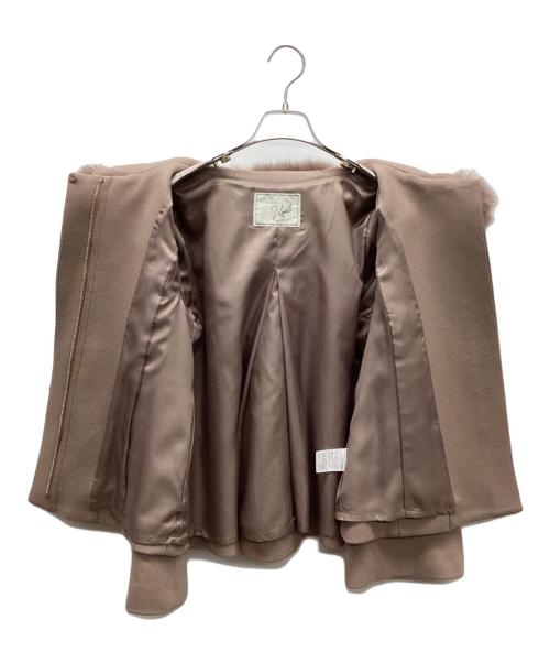 Neela（ニーラ）Neela (ニーラ) ウールショートフードコート ピンク サイズ:Sの古着・服飾アイテム