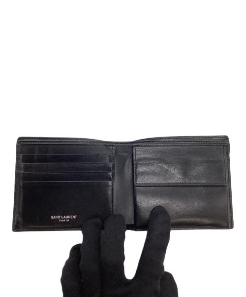 Saint Laurent Paris（サンローランパリ）Saint Laurent Paris (サンローランパリ) 2つ折り財布 ブラックの古着・服飾アイテム