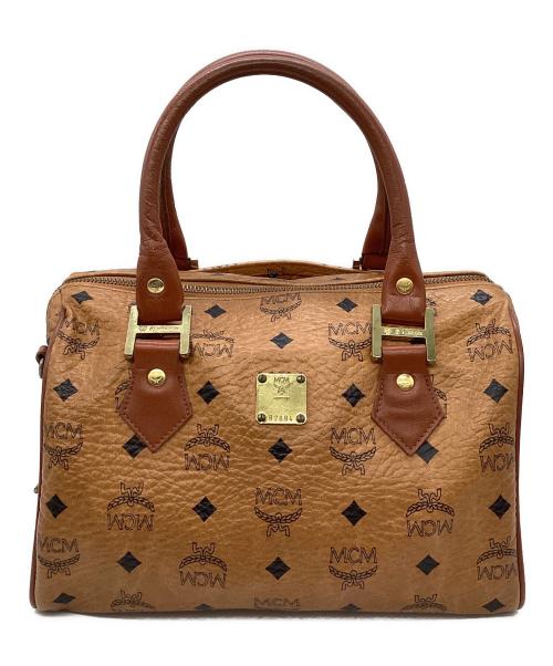 MCM（エムシーエム）MCM (エムシーエム) ミニボストンバッグ ブラウンの古着・服飾アイテム
