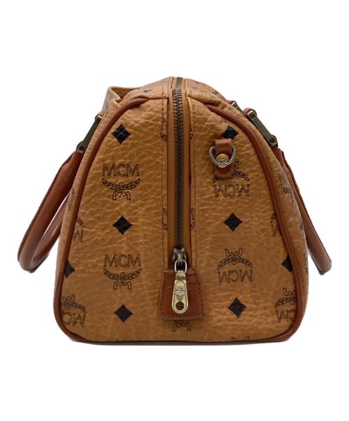 MCM（エムシーエム）MCM (エムシーエム) ミニボストンバッグ ブラウンの古着・服飾アイテム