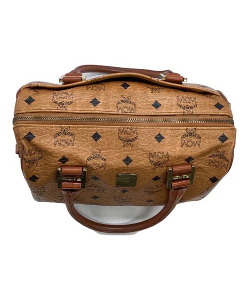 MCM（エムシーエム）MCM (エムシーエム) ミニボストンバッグ ブラウンの古着・服飾アイテム