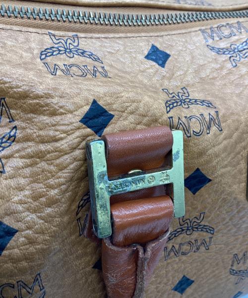 MCM（エムシーエム）MCM (エムシーエム) ミニボストンバッグ ブラウンの古着・服飾アイテム