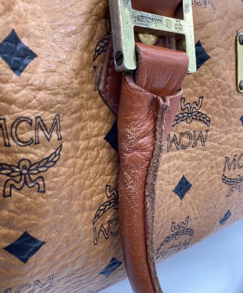 MCM（エムシーエム）MCM (エムシーエム) ミニボストンバッグ ブラウンの古着・服飾アイテム