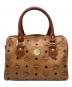 MCM（エムシーエム）の古着「ミニボストンバッグ」｜ブラウン