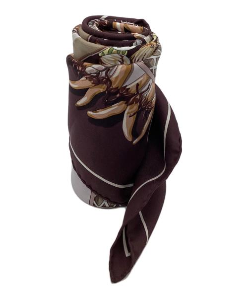 HERMES（エルメス）HERMES (エルメス) シルクスカーフ パープルの古着・服飾アイテム