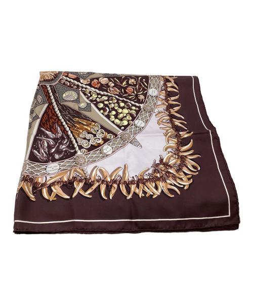 HERMES（エルメス）HERMES (エルメス) シルクスカーフ パープルの古着・服飾アイテム