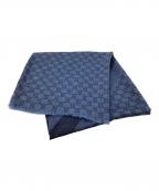 GUCCIグッチ）の古着「大判ストール」｜ブルー