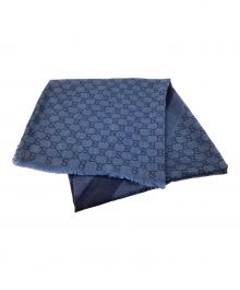 GUCCI（グッチ）の古着「大判ストール」｜ブルー