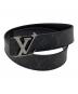 LOUIS VUITTON（ルイ ヴィトン）の古着「ベルト/	イニシャル 40MM リバーシブル」｜ブラック