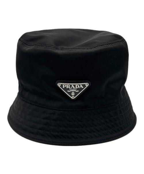 PRADA（プラダ）PRADA (プラダ) Re-Nylon バケットハット ブラック サイズ:Sの古着・服飾アイテム