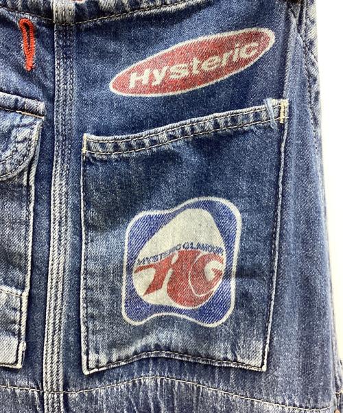 Hysteric Glamour（ヒステリックグラマー）Hysteric Glamour (ヒステリックグラマー) デニムサロペット ブルー サイズ:freeの古着・服飾アイテム