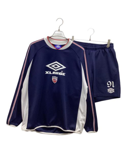 UMBRO（アンブロ）UMBRO (アンブロ) X-LARGE (エクストララージ) SOCCER SHORTS ネイビー サイズ:XLの古着・服飾アイテム