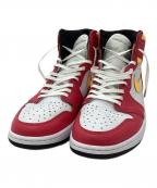 NIKEナイキ）の古着「ハイカットスニーカー」｜ホワイト×ピンク