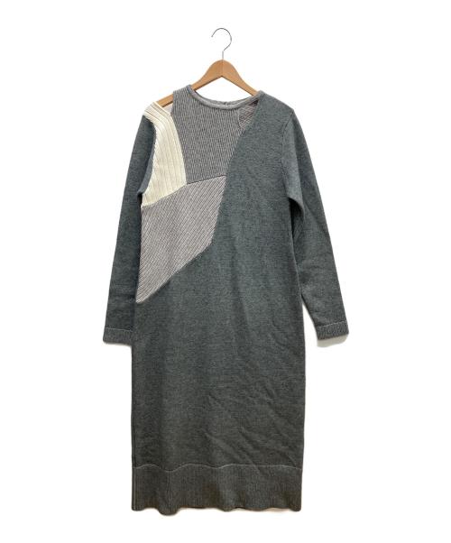 willfully（ウィルフリー）willfully (ウィルフリー) ニットワンピース グレー サイズ:FREEの古着・服飾アイテム