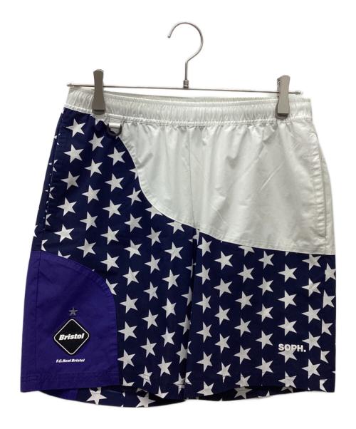 F.C.R.B.（エフシーレアルブリストル）F.C.R.B. (エフシーレアルブリストル) ジャージパンツ ホワイト×ネイビー サイズ:Sの古着・服飾アイテム