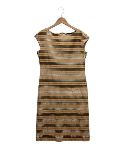 BURBERRY LONDON（バーバリーロンドン）BURBERRY LONDON (バーバリーロンドン) ノースリーブワンピース ベージュ サイズ:Mの古着・服飾アイテム