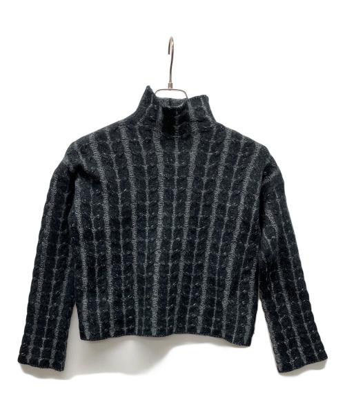 theory（セオリー）theory (セオリー) ニット ブラック×グレー サイズ:Sの古着・服飾アイテム