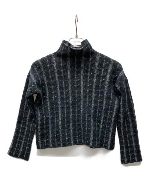 theory（セオリー）theory (セオリー) ニット ブラック×グレー サイズ:Sの古着・服飾アイテム