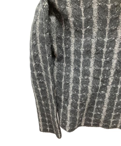 theory（セオリー）theory (セオリー) ニット ブラック×グレー サイズ:Sの古着・服飾アイテム