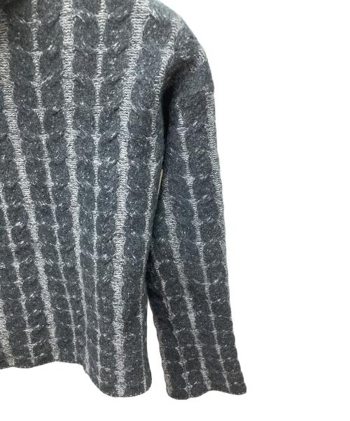 theory（セオリー）theory (セオリー) ニット ブラック×グレー サイズ:Sの古着・服飾アイテム