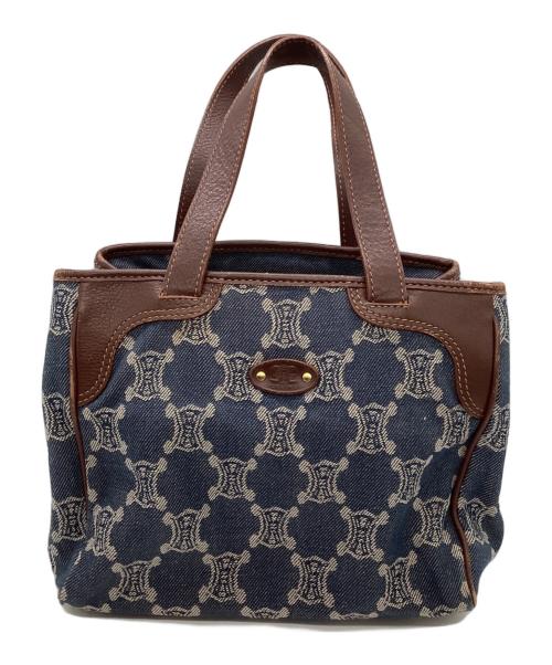 CELINE（セリーヌ）CELINE (セリーヌ) デニムハンドバッグ ブルーの古着・服飾アイテム