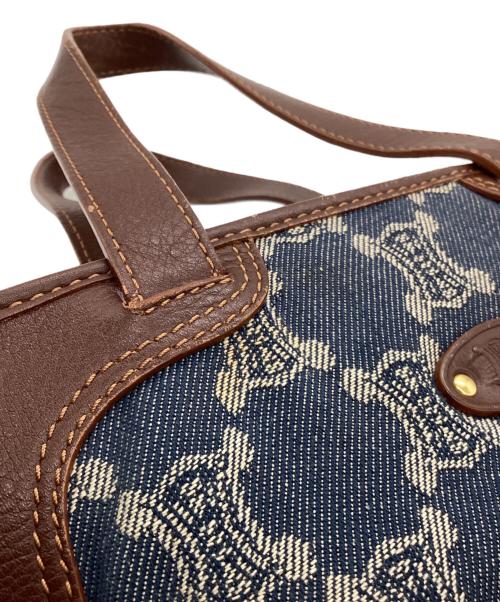 CELINE（セリーヌ）CELINE (セリーヌ) デニムハンドバッグ ブルーの古着・服飾アイテム