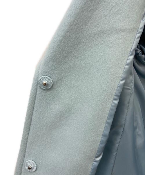 GRACE CONTINENTAL（グレースコンチネンタル）GRACE CONTINENTAL (（グレースコンチネンタル) ファー付コート ライトブルー サイズ:Mの古着・服飾アイテム