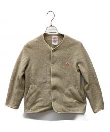 DANTON（ダントン）の古着「フリースノーカラージャケット」｜ベージュ