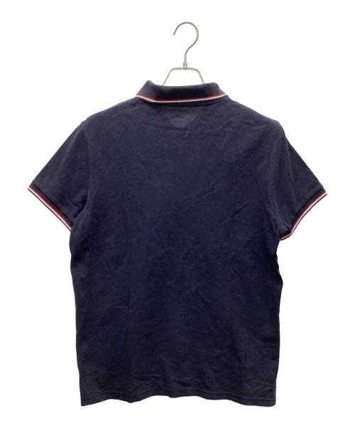 MONCLER（モンクレール）MONCLER (モンクレール) 半袖ポロシャツ ネイビー サイズ:Lの古着・服飾アイテム