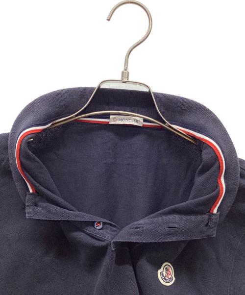 MONCLER（モンクレール）MONCLER (モンクレール) 半袖ポロシャツ ネイビー サイズ:Lの古着・服飾アイテム